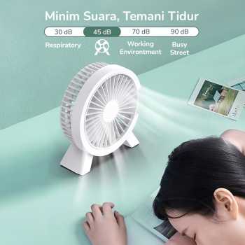Gambar produk OLOEY Kipas Angin Meja Mini Desk Fan USB 4.6 Inch 5W - YLG-C06