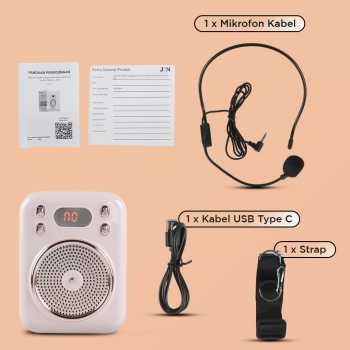 Gambar produk Little Bee Speaker Pinggang Bluetooth Voice Amplifier Wired 8W - S22