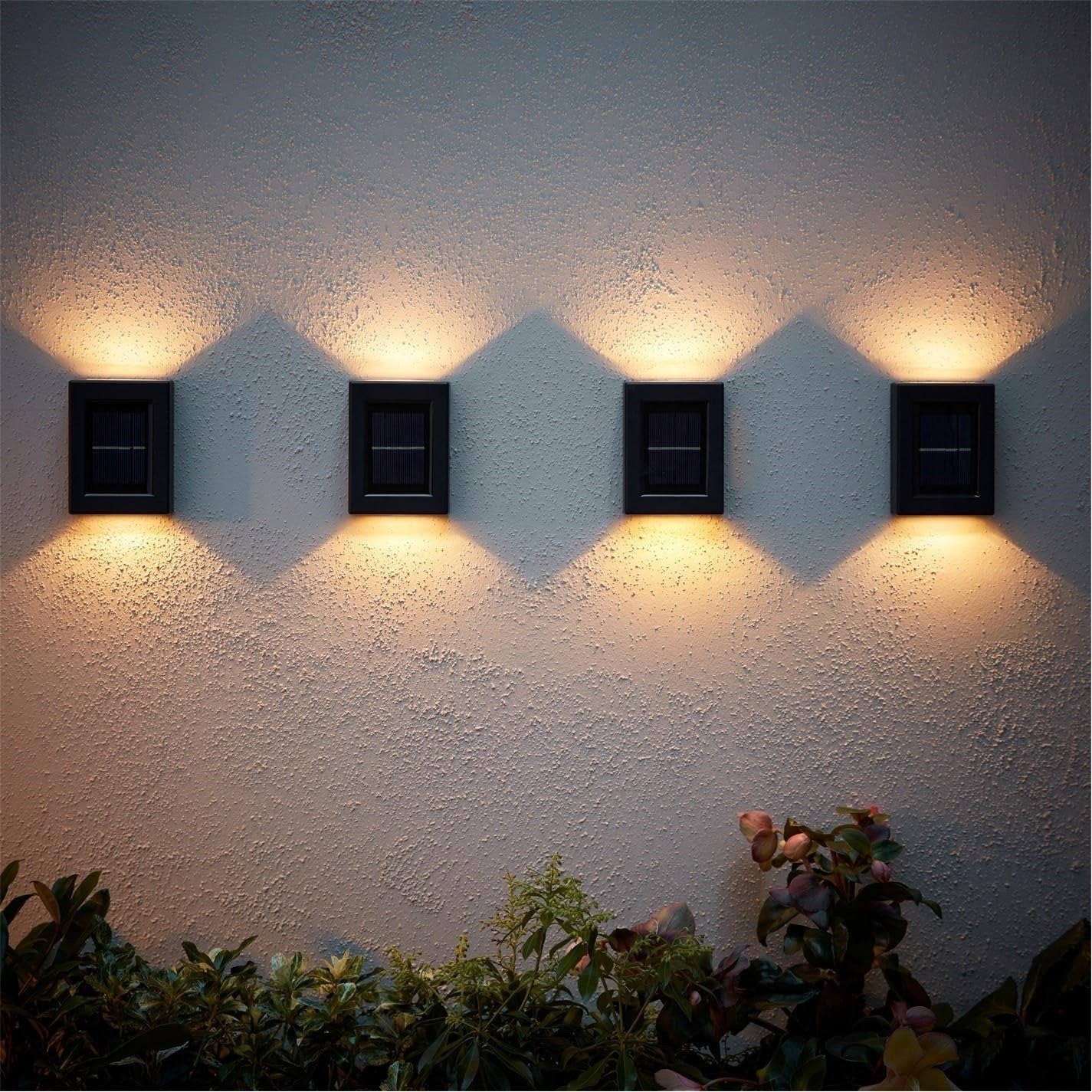 Gambar produk SoFlare Lampu Dinding Solar Outdoor Waterproof Warm White 4 LED - INU150