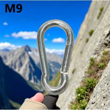 GYMTOP Carabiner Gantungan Kunci Spring Buckle Stainless Steel
