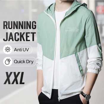 MOMO Jaket Running Anti UV Windbreaker Korean Style Polyester - MM067