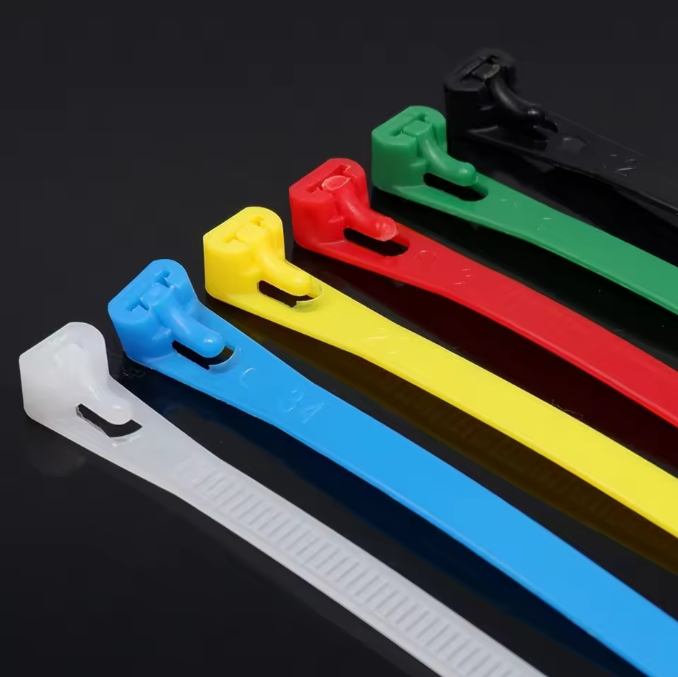 Gambar produk TaffGUARD Kabel Ties Plastic Zip Cable Organizer Reusable 100 PCS 5x200mm - Z815