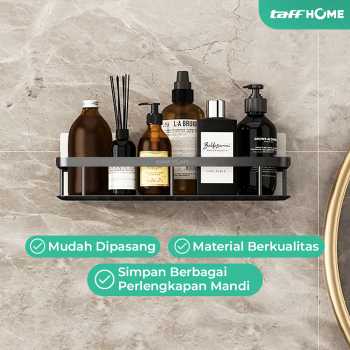 Gambar produk TaffHOME Rak Gantung Kamar Mandi Bathroom Organizer Rack Aluminium - SHR241