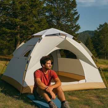 Gambar produk XTZ Tenda Camping Lipat Otomatis 2-3 Orang Double Layer Waterproof - X232