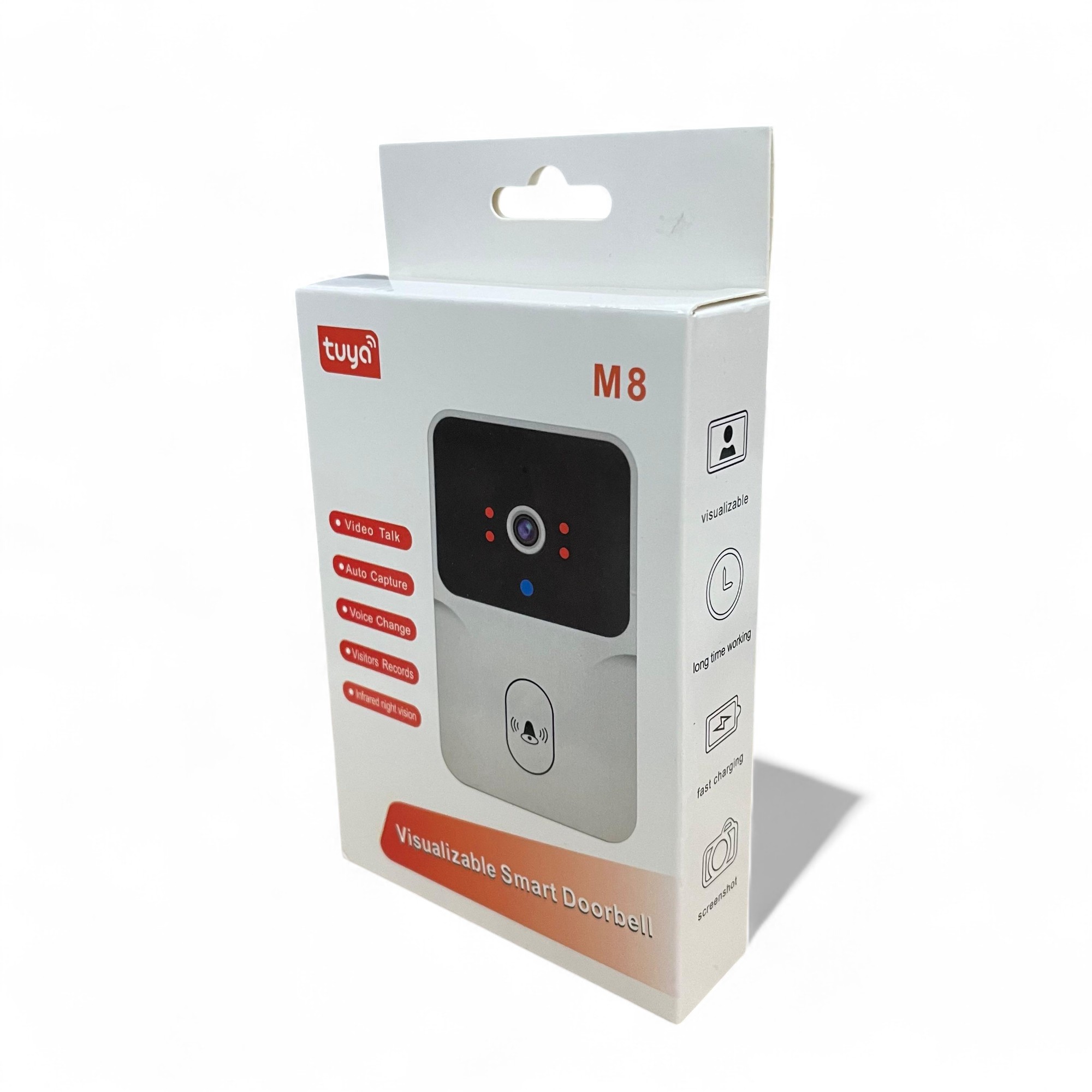 Gambar produk KEQUS Bel Pintu Kamera Video Doorbell WiFi Remote Intercom 1080P - M8