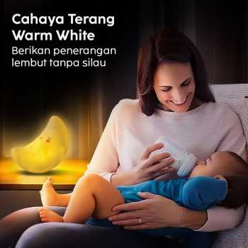 Gambar produk FGHGF Lampu Tidur LED Anak Karakter Lucu 1W Bulan - FGH01
