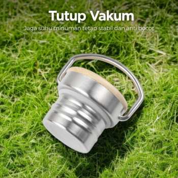 Gambar produk Mtuove Botol Minum Portable Water Bottle Stainless Steel 1L - YM006