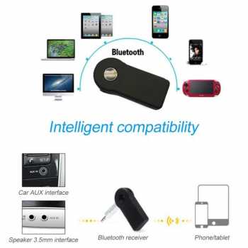 Gambar produk VCACA Bluetooth Receiver Audio Mobil Speaker Handsfree A2DP 3.5mm - VC50
