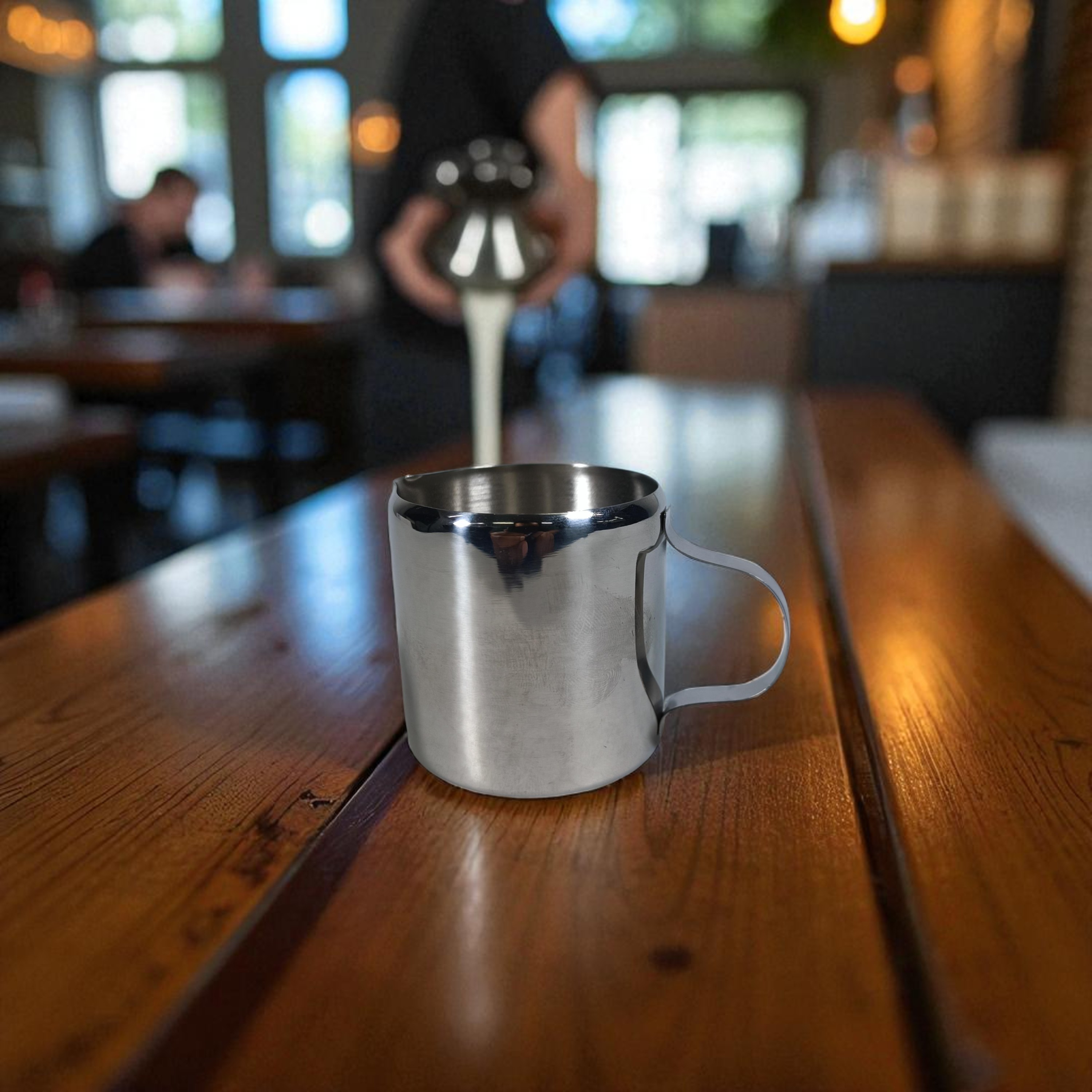 Gambar produk One Two Cups Gelas Milk Jug Kopi Espresso Latte Art Stainless Steel 5oz - S06HG