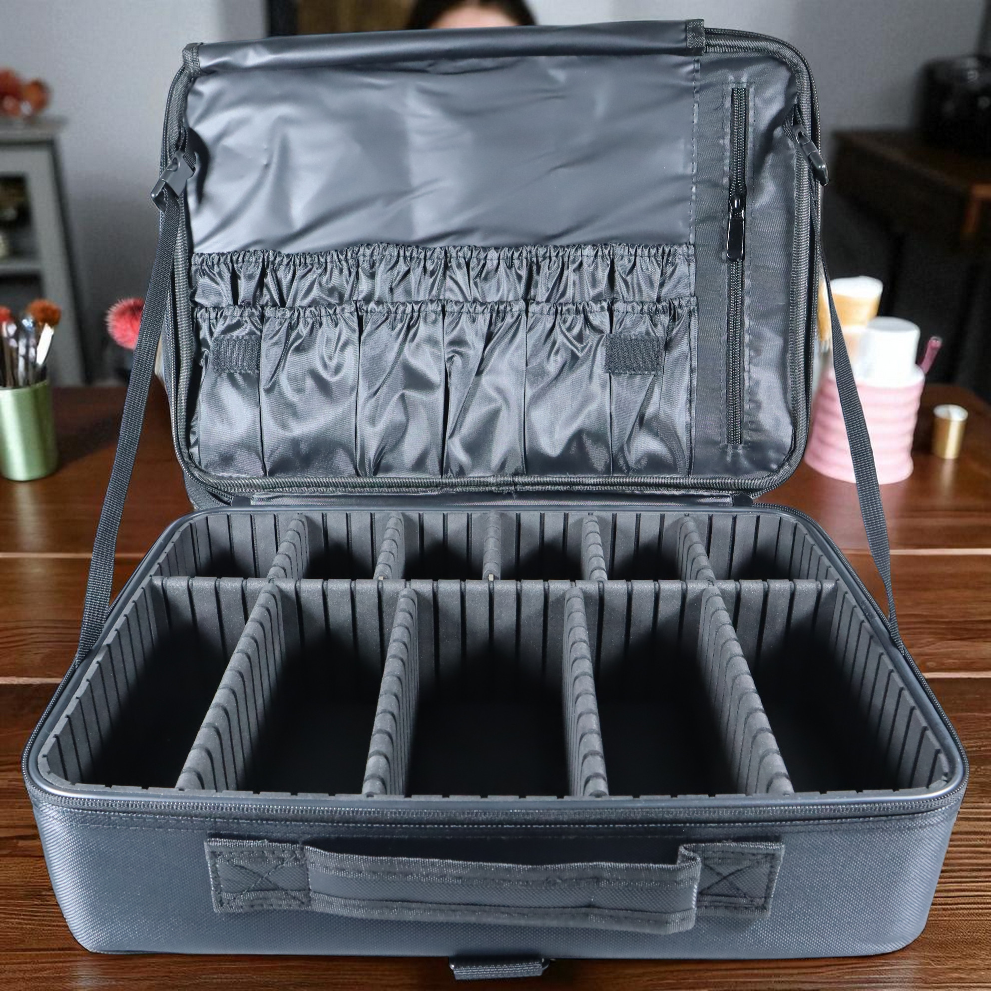 Gambar produk Biutte.co Tas Kosmetik Make Up Travel Organizer Bag Wanita 40x29x14cm - X3235