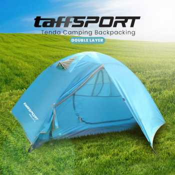 TaffSPORT Tenda Camping Lipat Otomatis 2 Orang Double Layer Waterproof - S003-JY-L