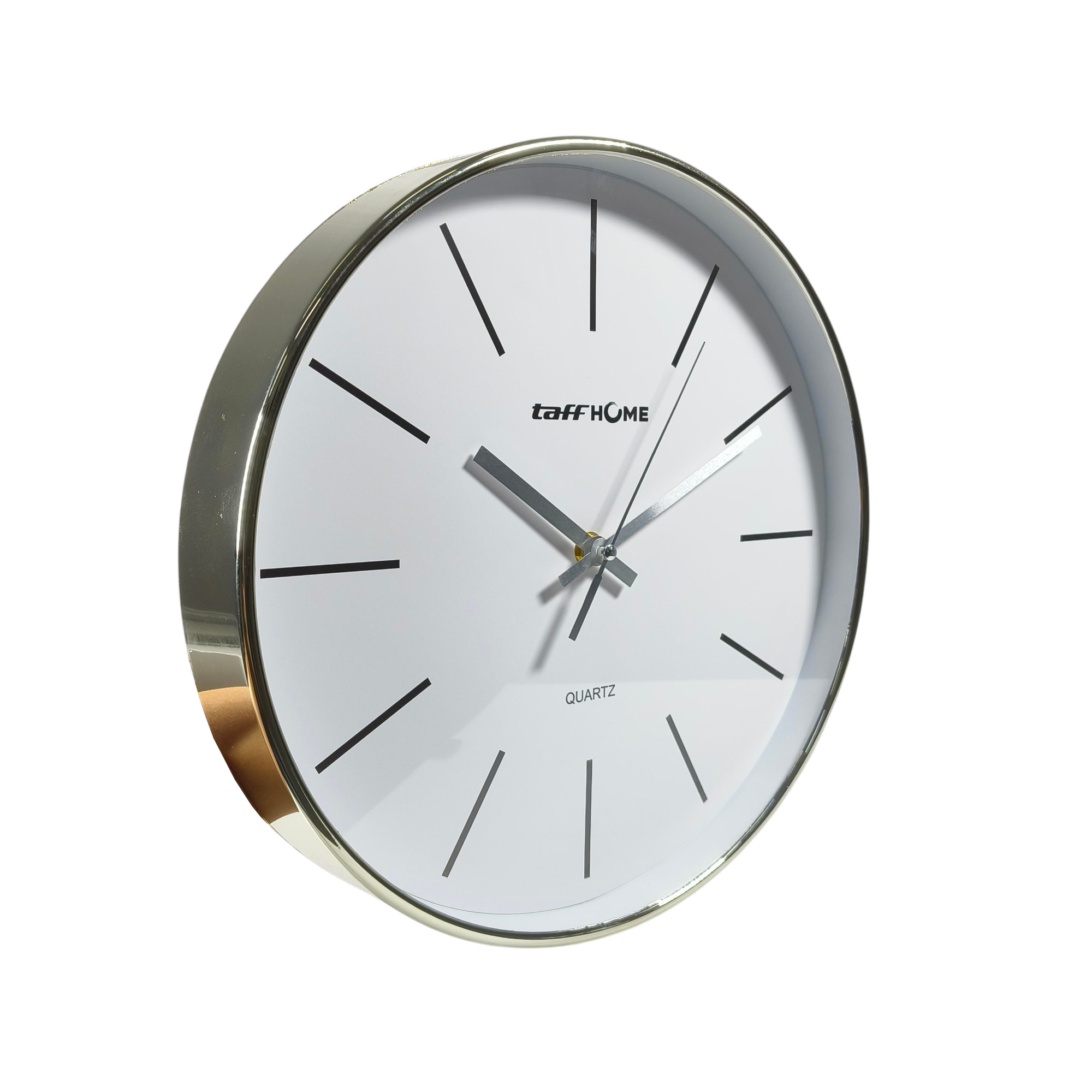 Gambar produk TaffHOME Jam Dinding Bulat Silent Movement Quartz Model Modern 29cm - H6589