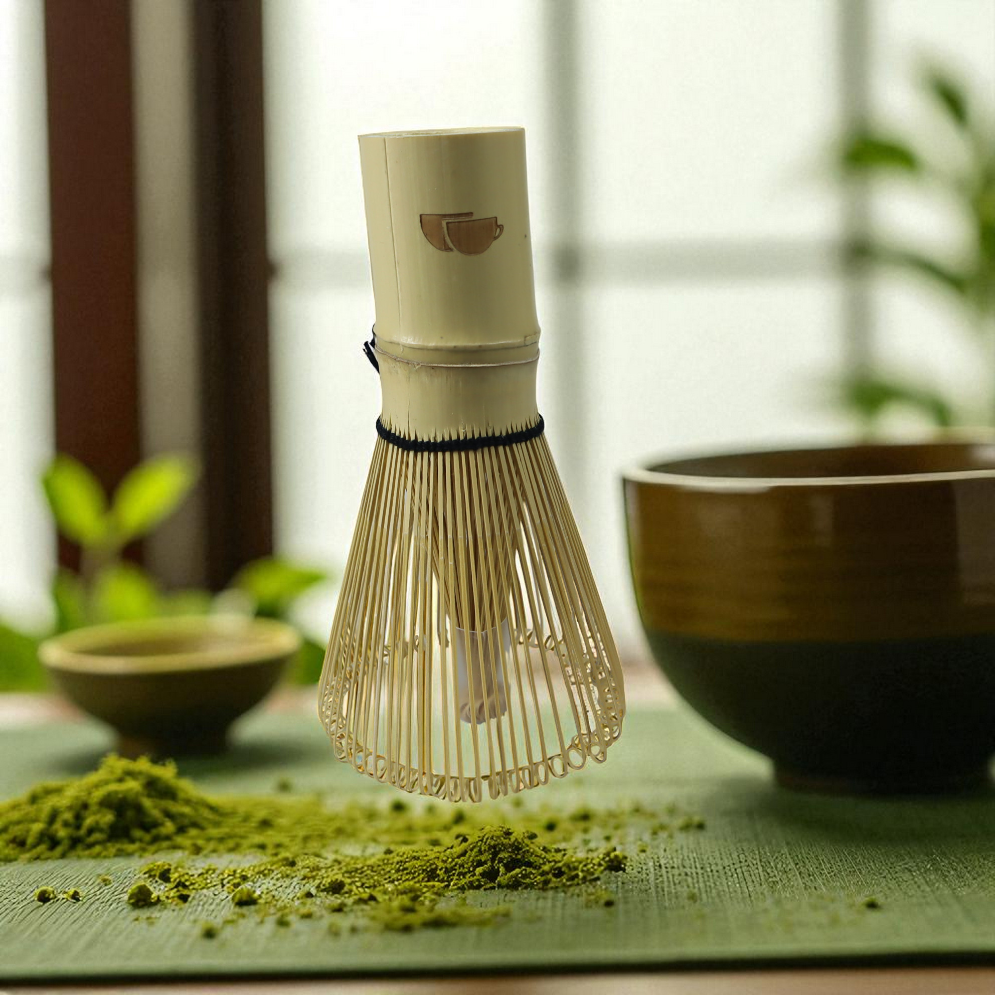 Gambar produk One Two Cups Matcha Set Kit Set Chawan Chasen Stand Chashaku 4 PCS - MYV16D