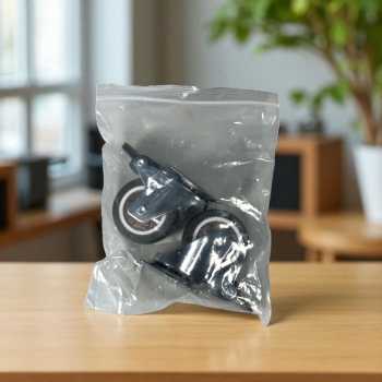 Gambar produk CASTRY Roda Kastor Furniture Soft Rubber Caster Wheel 2 Inch 2 PCS Flat with Brake - C20