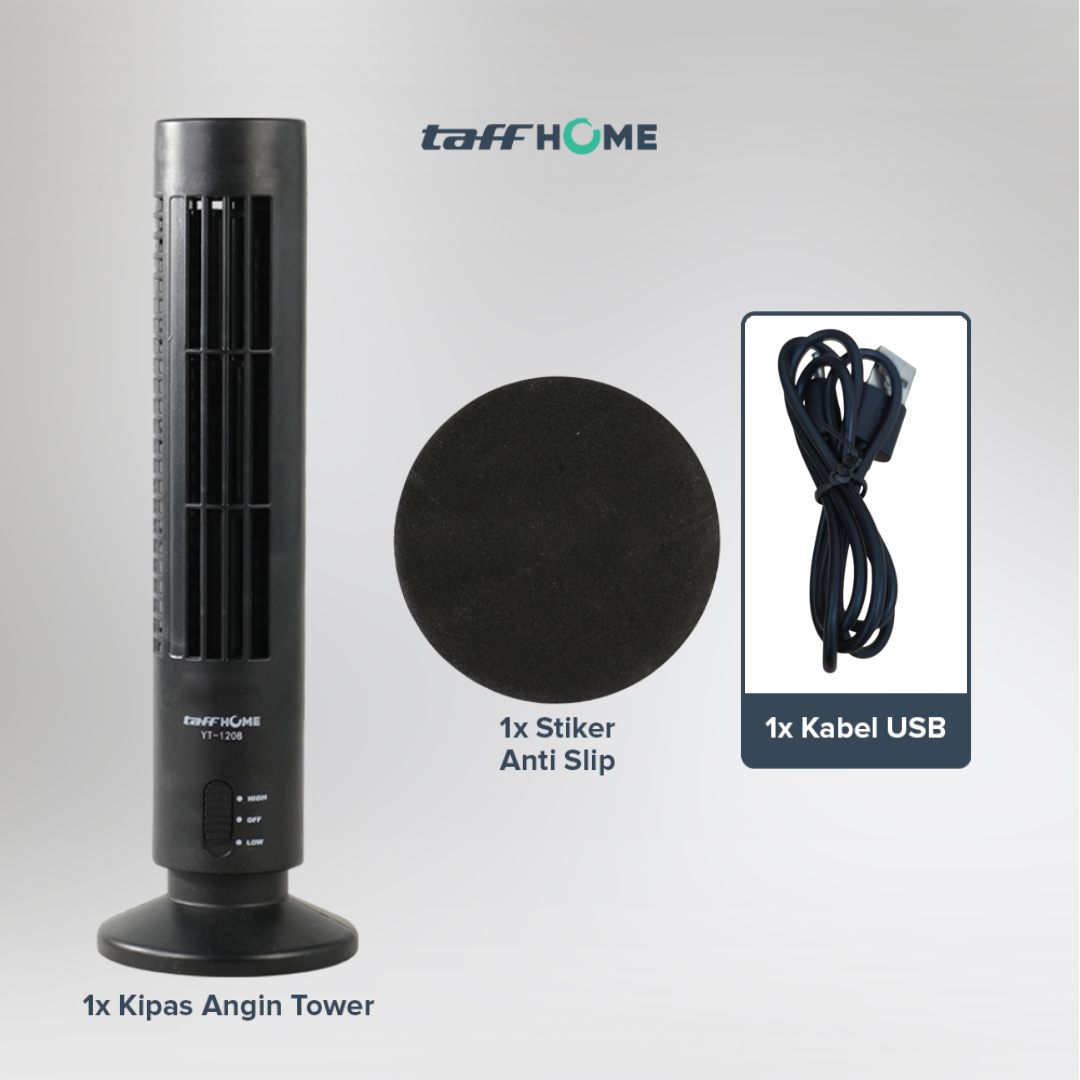 Gambar produk TaffHOME Kipas Angin USB Model Tower 2 Speed - YK-1208