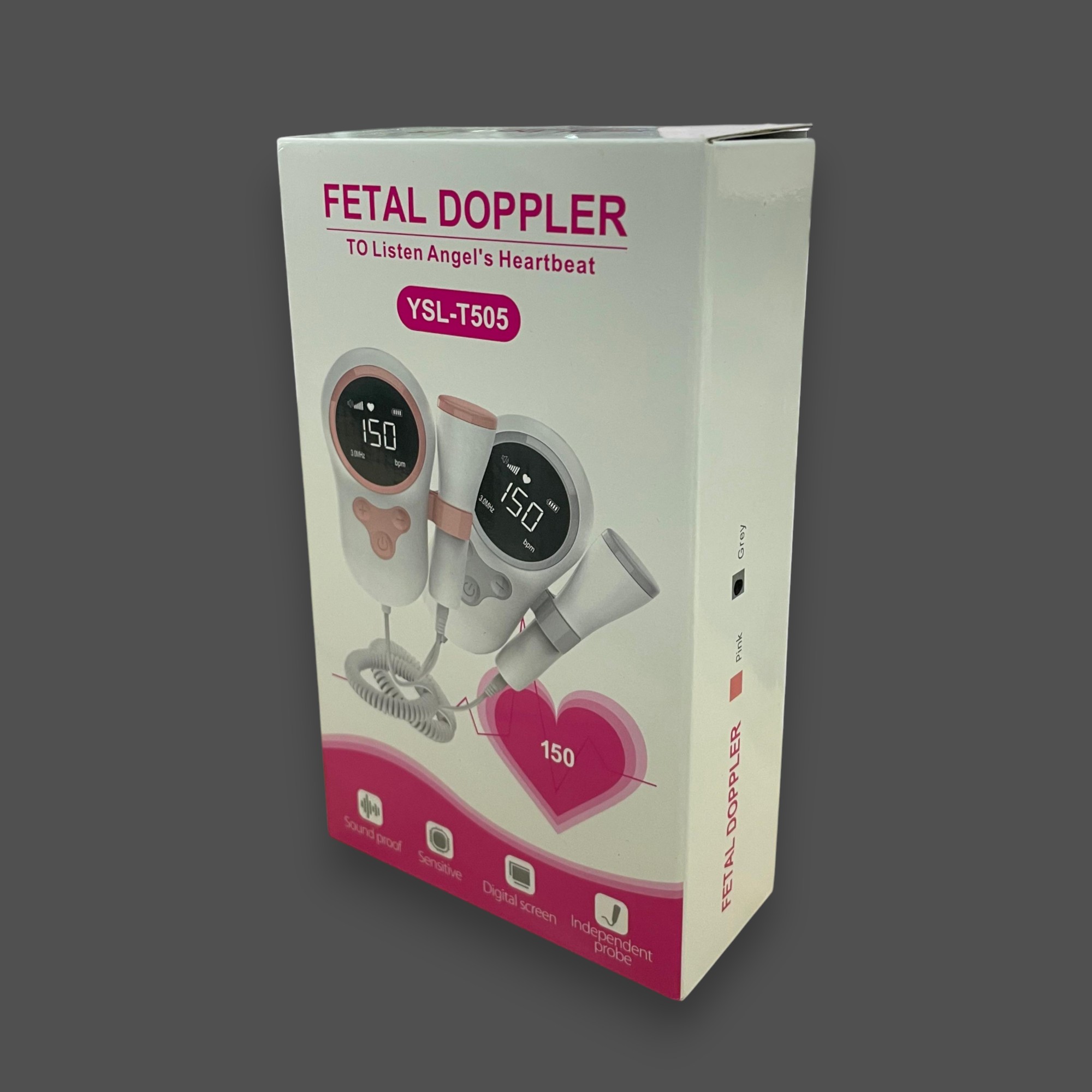 Gambar produk Jytop Alat Deteksi Jantung Janin Fetal Doppler LCD Heartrate - YSL-T505/YSL-505