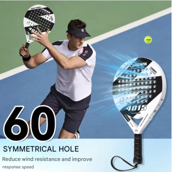 Gambar produk CAMEWIN Raket Padel Teardrop Carbon Glass Fiber 3.8cm Thickness 360g - 4015