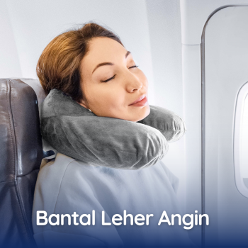 TUBAN Bantal Leher Travel Angin U-Shaped Inflatable Neck Pillow - X-000