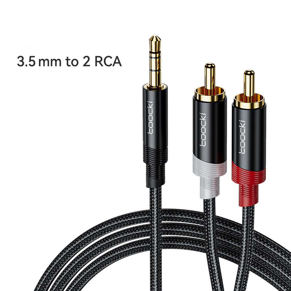 Gambar produk Toocki Kabel Audio Jack 3.5mm to Dual RCA Splitter Stereo Surround 1M - TYPX4-MY