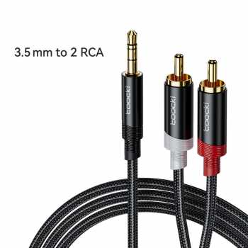 Gambar produk Toocki Kabel Audio Jack 3.5mm to Dual RCA Splitter Stereo Surround 1M - TYPX4-MY