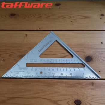Gambar produk Taffware Penggaris Siku Mistar Triangle Ruler Aluminium Alloy - VK18