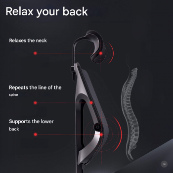 Gambar produk HBADA Kursi Kantor Ergonomic Office Chair Lumbar Support Headrest - HDNY164BM