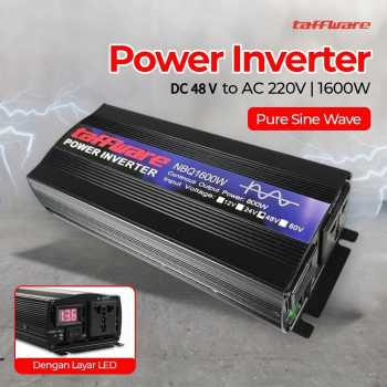 Taffware Power Inverter Mobil Pure Sine Wave AC 220V 1600W - NBQ1600W