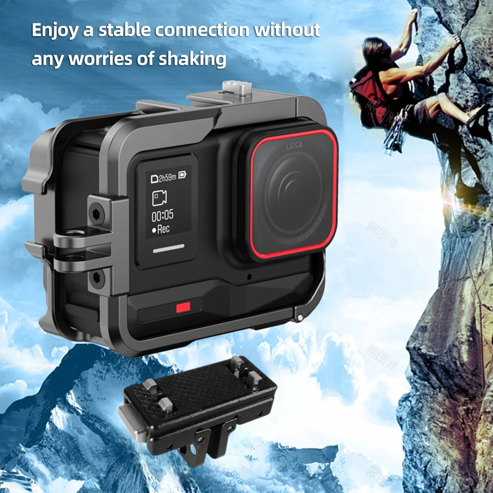 Gambar produk Hepail Adapter Kamera Aksi Magnetic Quick Mount 1/4 Insta360 Ace Pro 2 - HP-14
