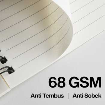 Gambar produk Toddi Buku Jurnal Softcover Notebook Diary 68GSM 100 Halaman Ruled - TD6
