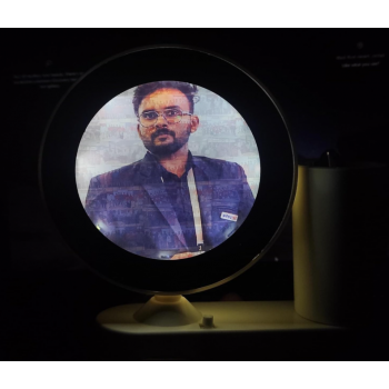 Gambar produk VENTURE Cermin Foto Magic Mirror Photo Frame LED with Pen Holder - B0F6