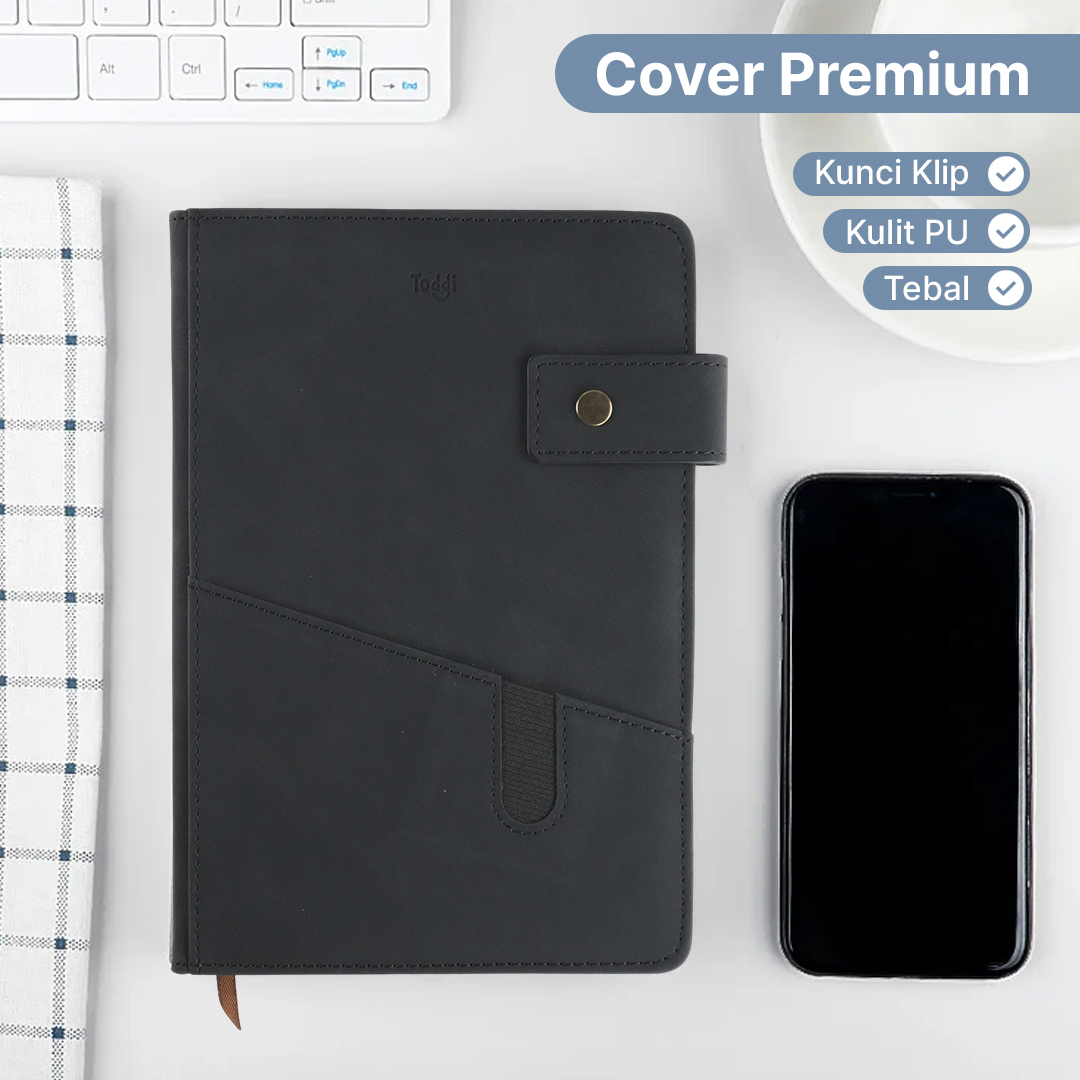 Gambar produk Toddi Buku Jurnal Hardcover Notebook Diary 80 GSM 200 Halaman A5 - TD157