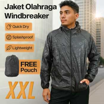 LENTHIMEN Jaket Olahraga Quick-dry Windbreaker - WY-01
