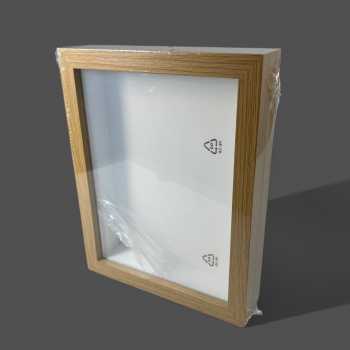 Gambar produk YIXUE Bingkai Foto Ornamen Minimalist Wooden Shadow Box Stand 3D 8 Inch - YE5