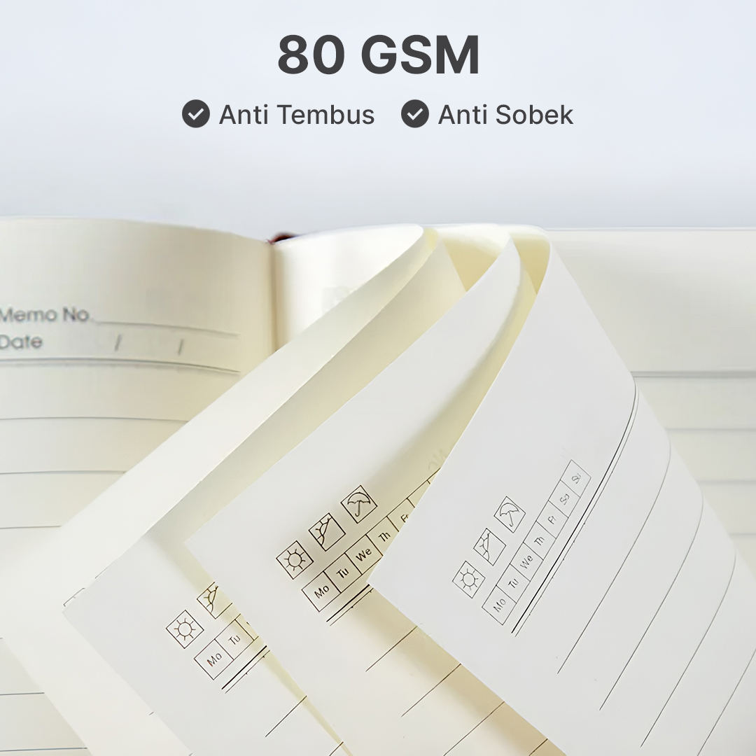 Gambar produk Toddi Buku Jurnal Hardcover Notebook Diary 80 GSM 200 Halaman A5 - TD157