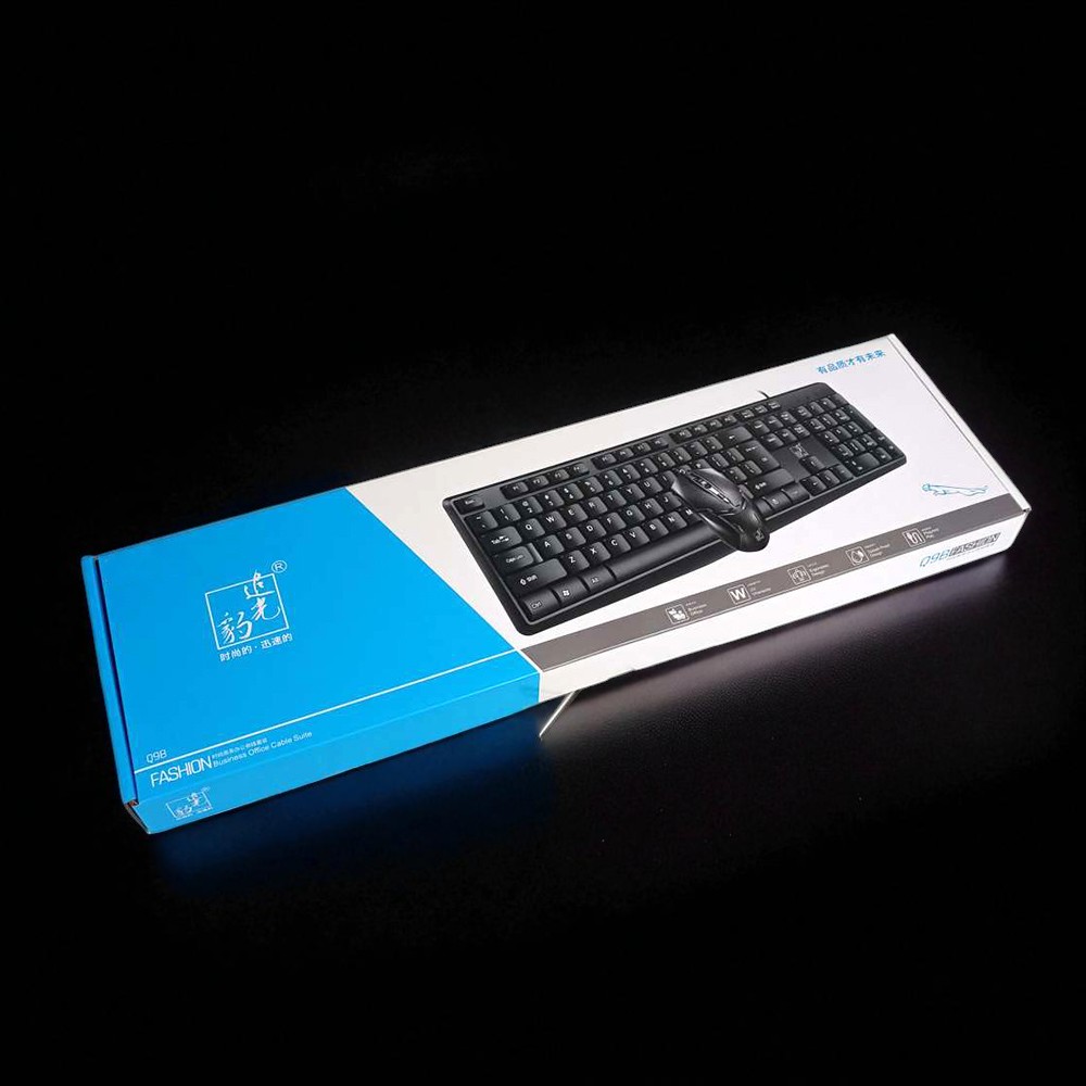 Gambar produk ZGB Set Keyboard Mouse Wired Universal Waterproof 1000 DPI - Q9B