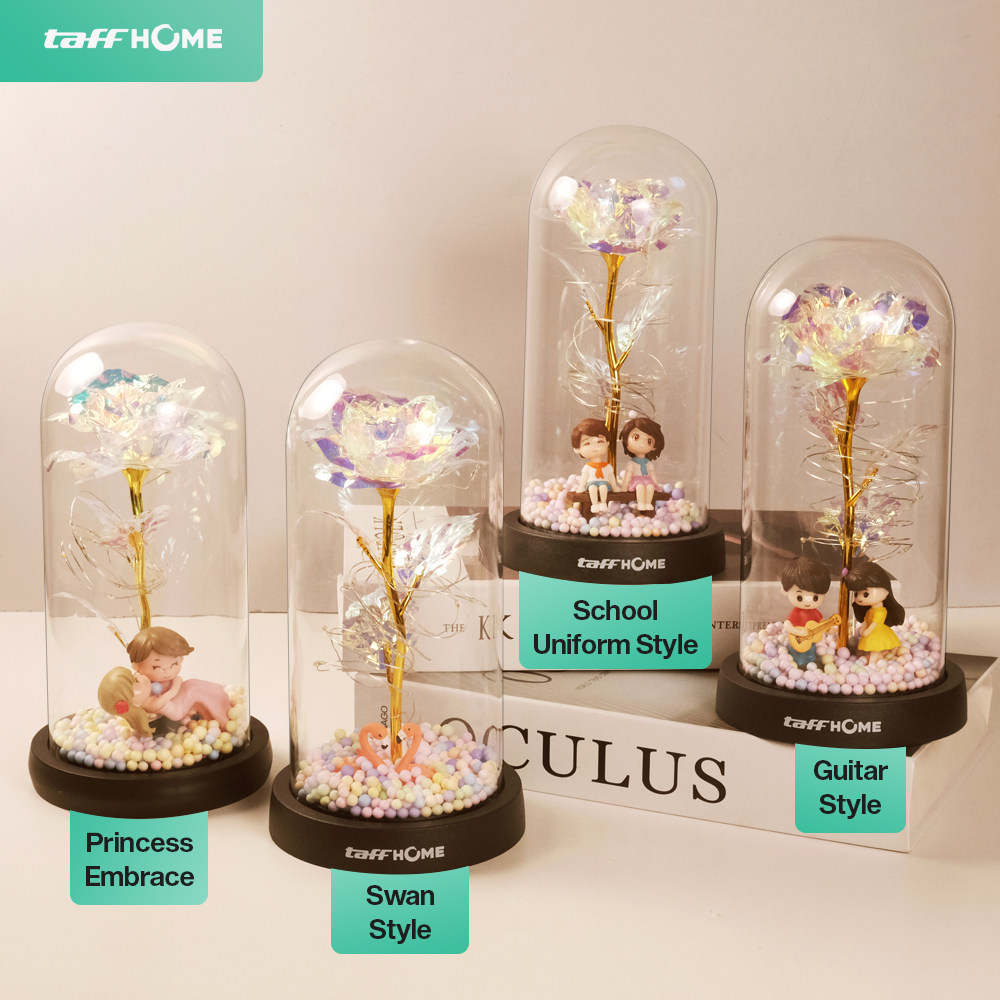 Gambar produk TaffHOME Lampu Meja Hias LED Galaxy Rose Eternal Colorful Light Swan Style - TH-505