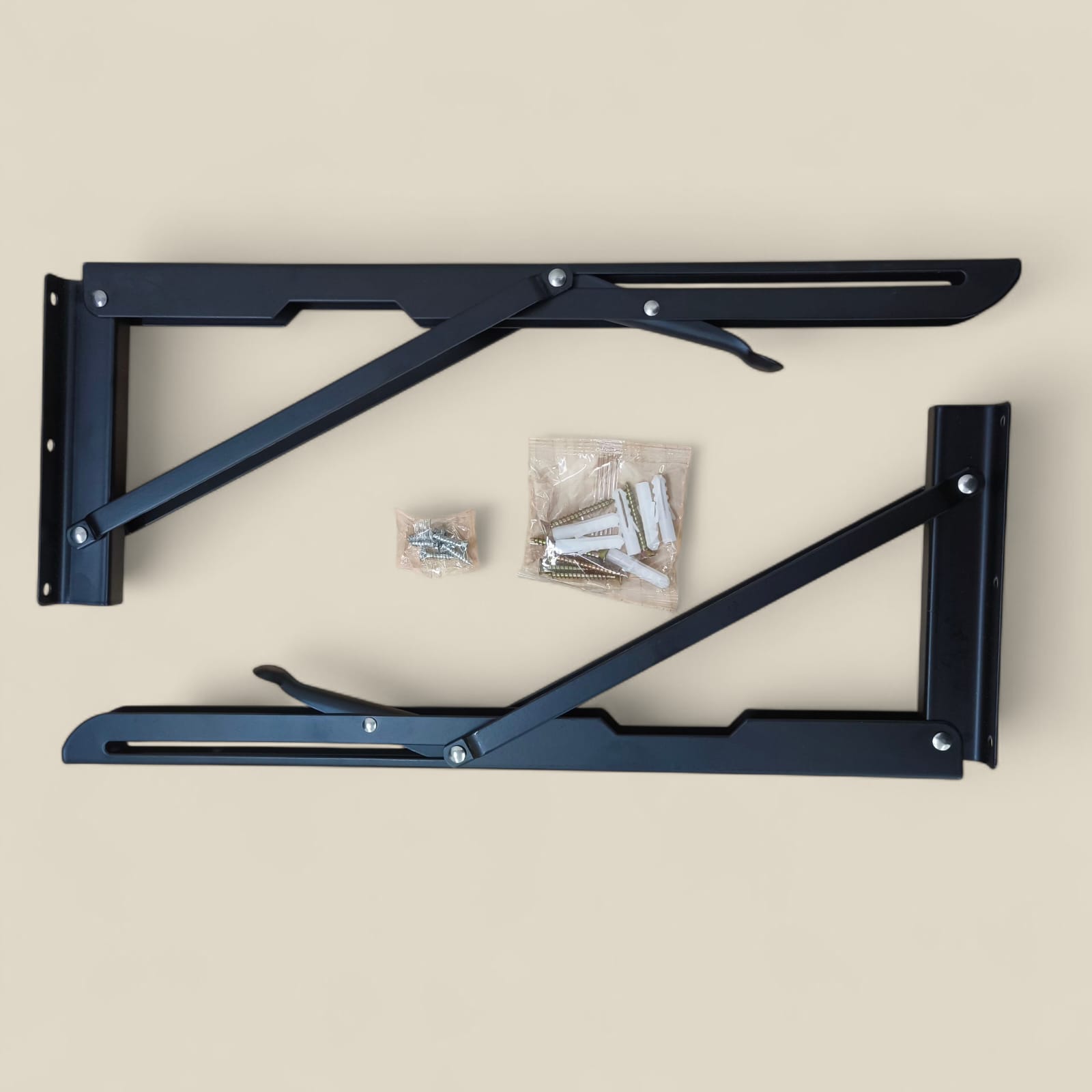 Gambar produk KAK Bracket Engsel Siku Folding Stainless 16 Inch 2 PCS - KAK-6113-B