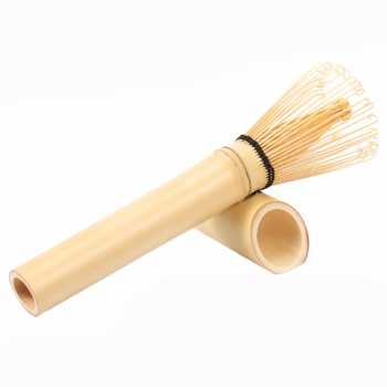 Gambar produk SIDIA Chasen Bamboo Whisk Long Handle Matcha Teh Jepang 56 Tangkai - S-56