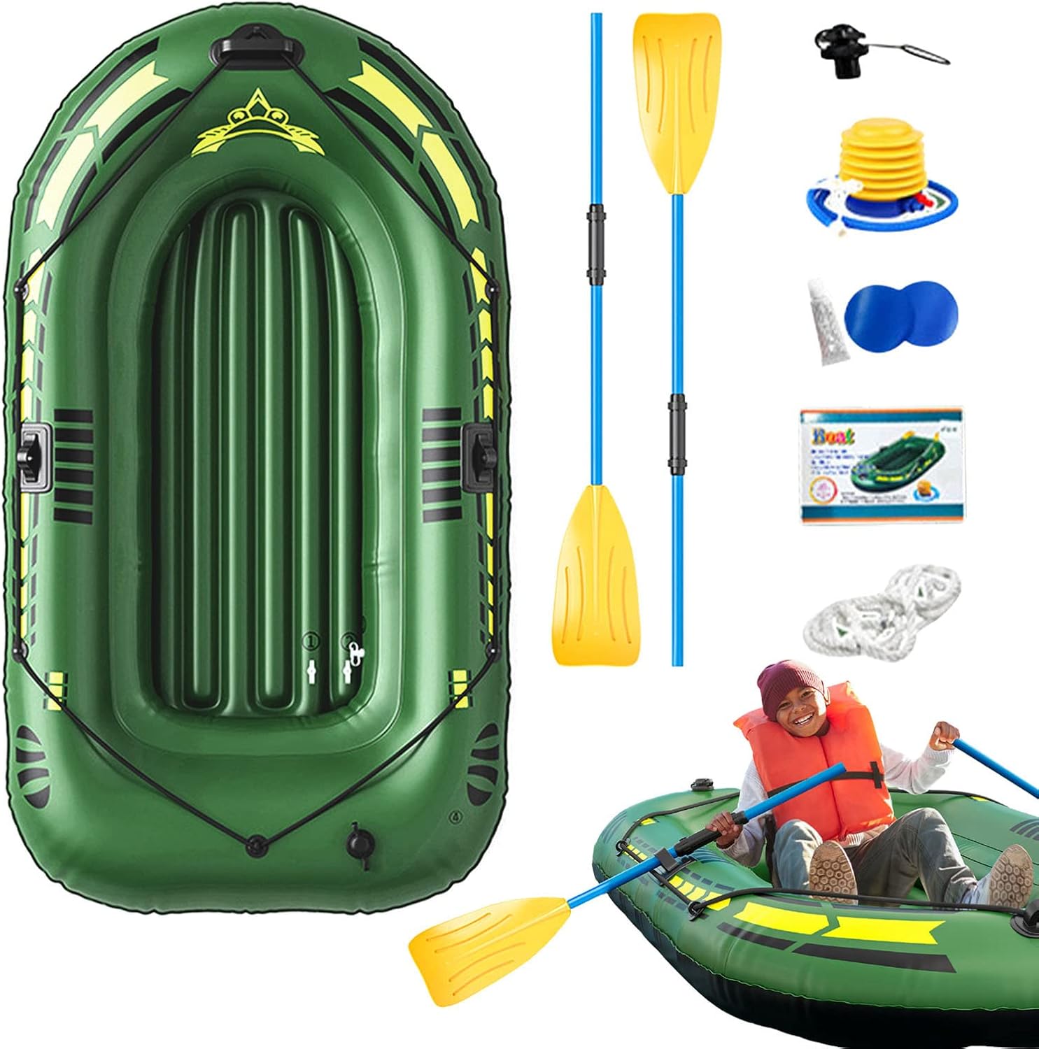 Gambar produk Mobydik Perahu Karet Mancing Inflatable Fishing Boat 2 Person - INU154