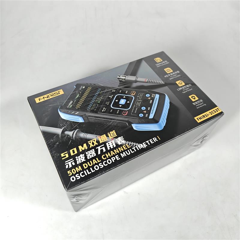 Gambar produk FNIRSI Digital Oscilloscope 3in1 Multimeter Signal Generator 2 Channel - 2C53T