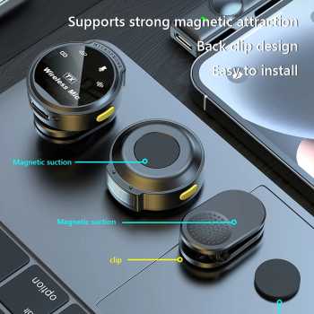 Gambar produk MIJA Mikrofon Wireless Lavalier Microphone Vlogger Magnetic Clip - J6