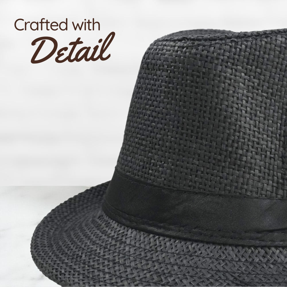 Gambar produk Yingrui Topi Fedora Unisex Laken Hat Jazz Classic Vintage - M-58