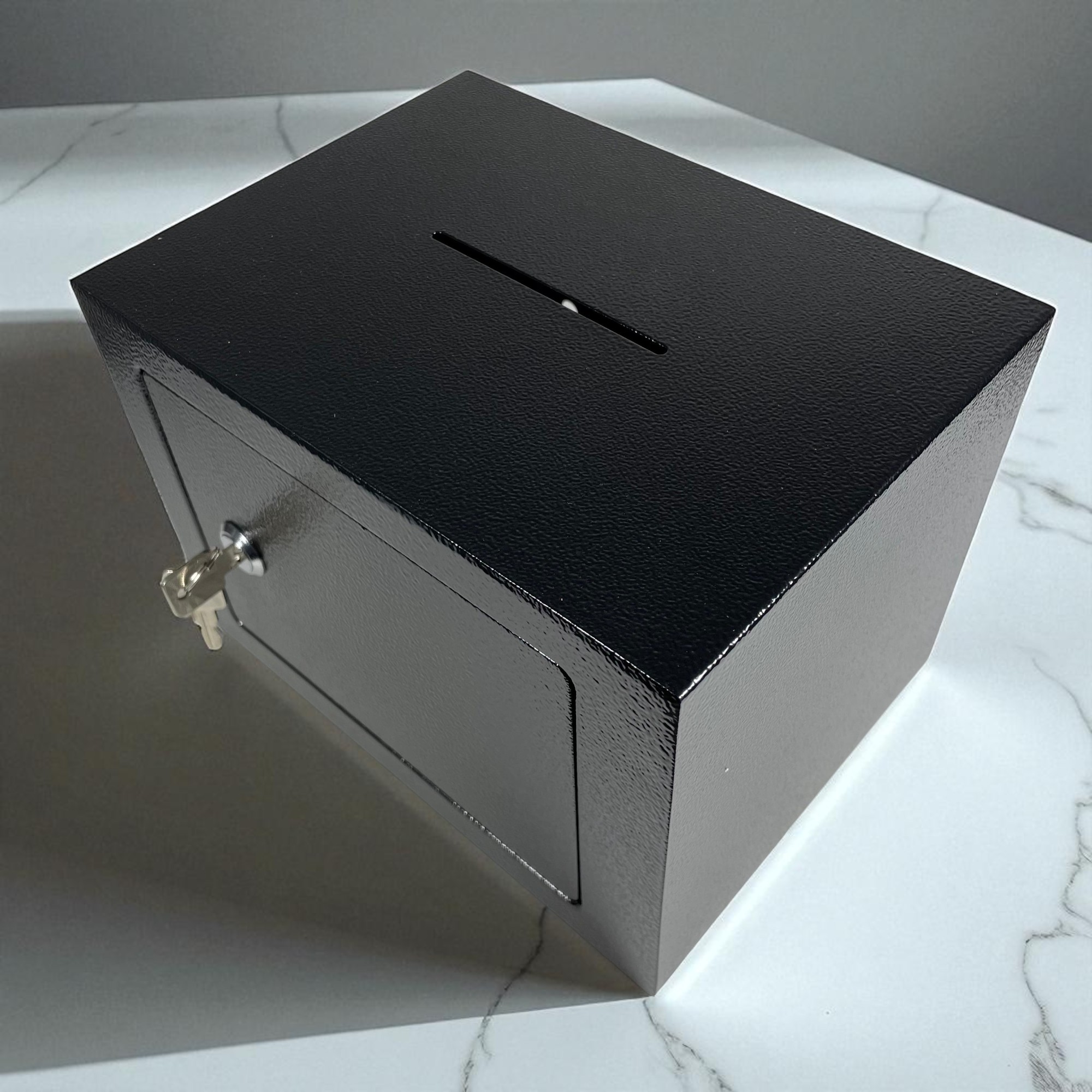 Gambar produk DEBOX Kotak Brankas Hotel Mini Home Safe Deposit Box dengan Lubang Koin - DE501