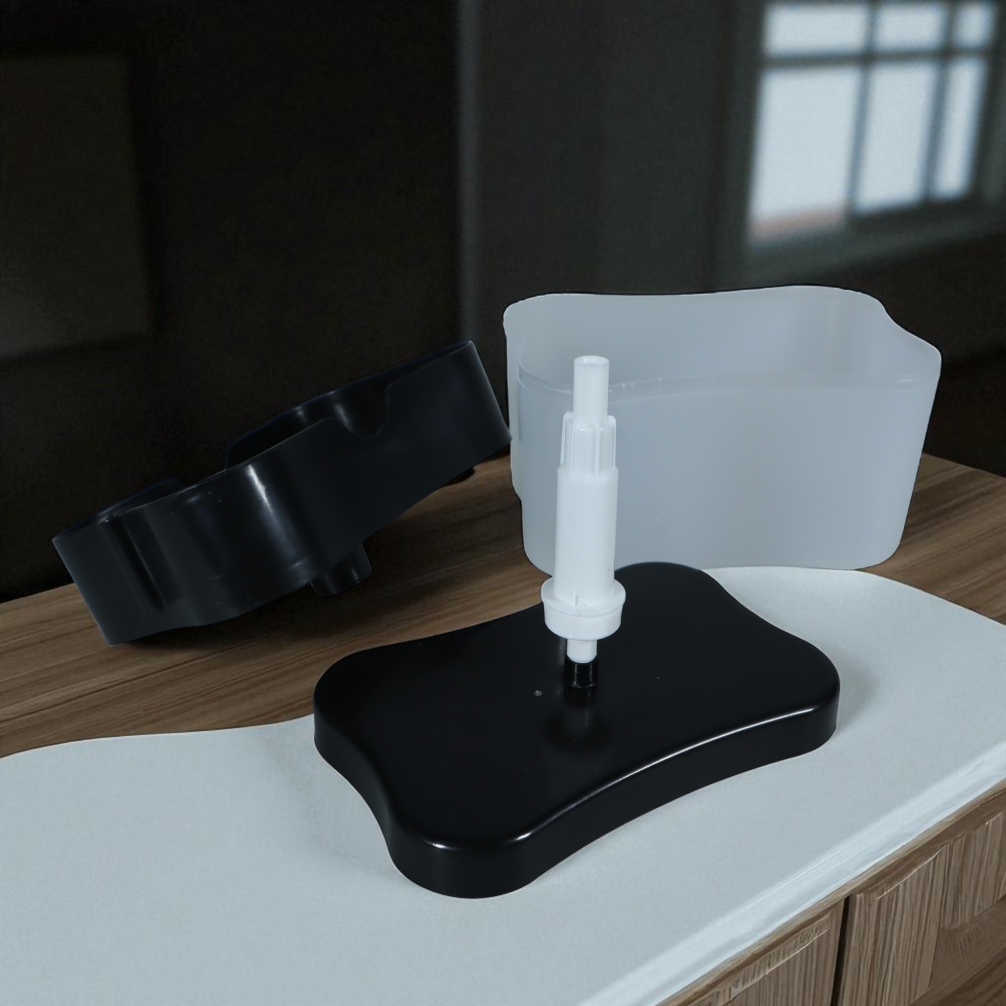 Gambar produk HOUSEEN Kotak Dispenser Sabun Cuci Piring Hand Push Sponge - O933