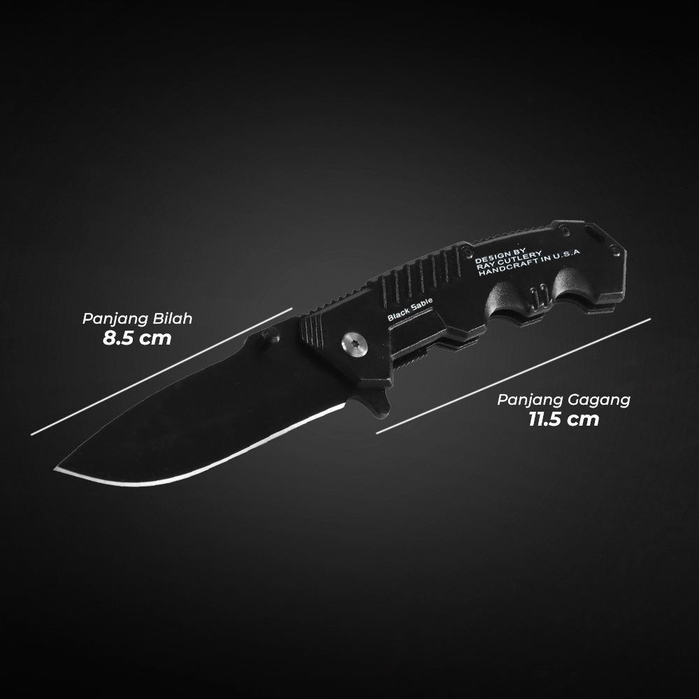 Gambar produk PEGASI Pisau Lipat Tactical Folding Knife Survival Camping EDC - SR-ZDD1