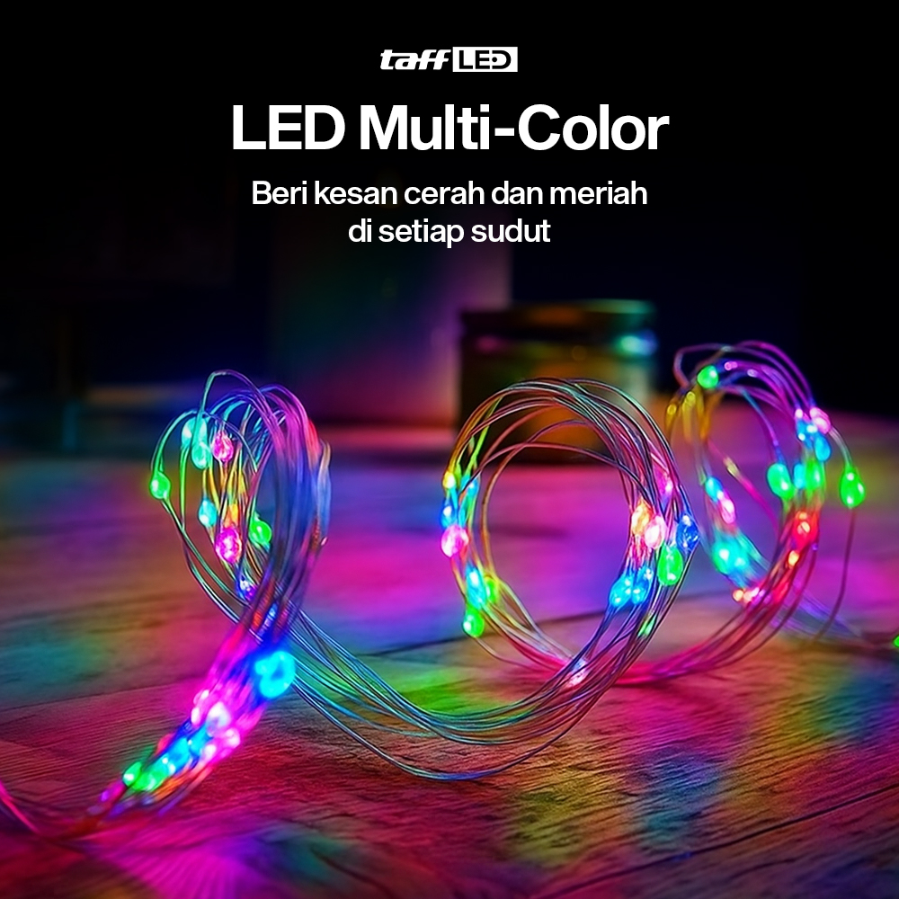 Gambar produk TaffLED Lampu Hias String Lights Waterproof USB Power 50 LED 5M - SZ