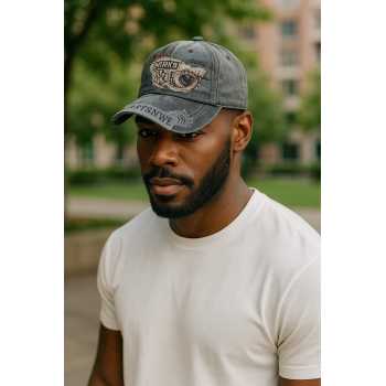Gambar produk JAMONT Topi Baseball Cap Motif Bordir Shark - G139