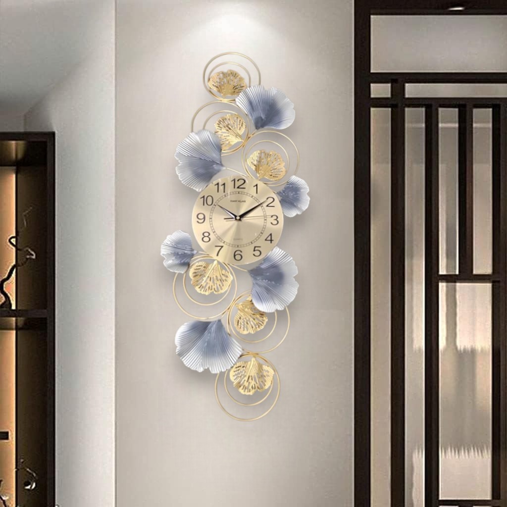 Gambar produk TaffHOME Jam Dinding Dekorasi Quartz Decoration Luxury European Style Vertikal - 2077-9135
