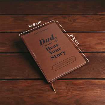 Gambar produk BOKME Buku Jurnal Leather Journal Personalized Father Guided Notebook - BK3