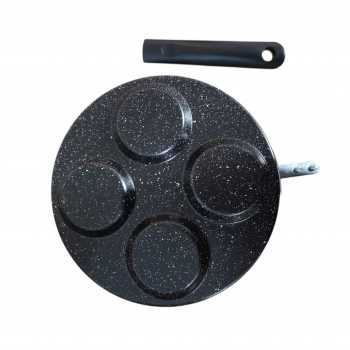 Gambar produk TEENRA Wajan Penggorengan Telur Frying Pan Multifungsi 24.2cm 4 Lubang - TW-376